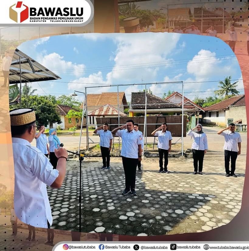 Badan Pengawas Pemilihan Umum (Bawaslu) Kabupaten Tulang Bawang Barat (Tubaba) menggelar Apel Siaga