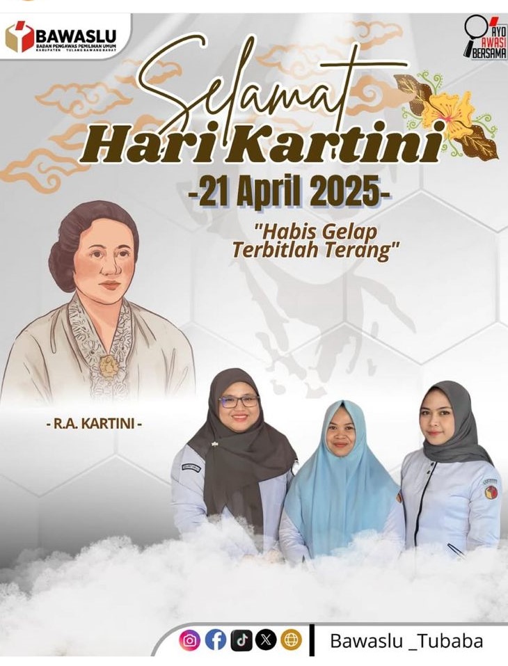 memperingati Hari Kartini, Bawaslu Kabupaten Tulang Bawang Barat menggelar kegiatan sederhana namun bermakna