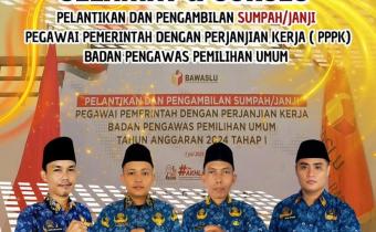 Bawaslu Kabupaten Tulang Bawang Barat mengucapkan selamat dan sukses