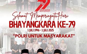 memperingati Hari Bhayangkara ke-79 yang jatuh pada tanggal 1 Juli 2025