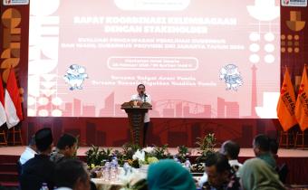 Anggota Bawaslu Puadi saat memberikan arahan di Bawaslu