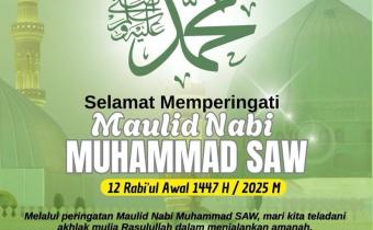 memperingati Maulid Nabi Muhammad SAW 12 Rabiul Awal 1447 Hijriah, keluarga besar Bawaslu Kabupaten Tulang Bawang Barat
