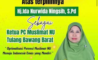 Ketua PC Muslimat NU Kabupaten Tulang Bawang Barat