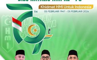 Ucapan selamat Dies Natalis HMI Ke-79